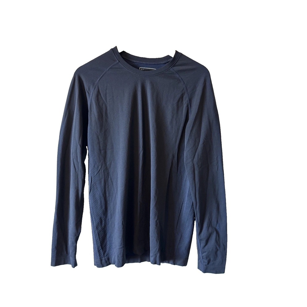FIGS Blue Seamless Long Sleeve Mens Underscrub Shirt Large M22KW1010